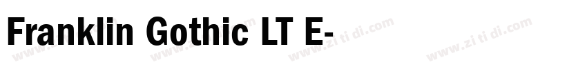 Franklin Gothic LT E字体转换